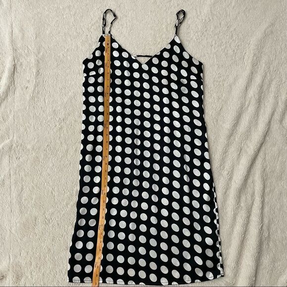 Walter baker effie polka dot sleeveless v-Neck tank slip dress size medium - Picture 13 of 14
